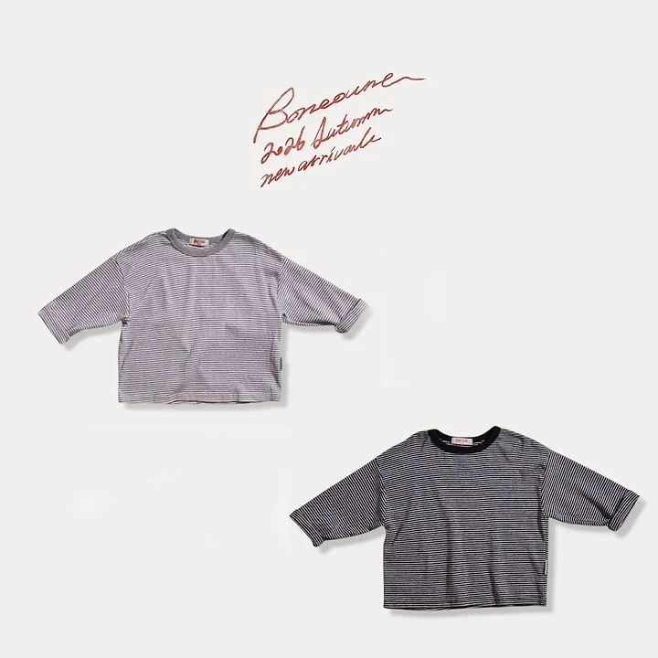 Boneoune - Korean Children Fashion - #magicofchildhood - Autumn Stripe Tee