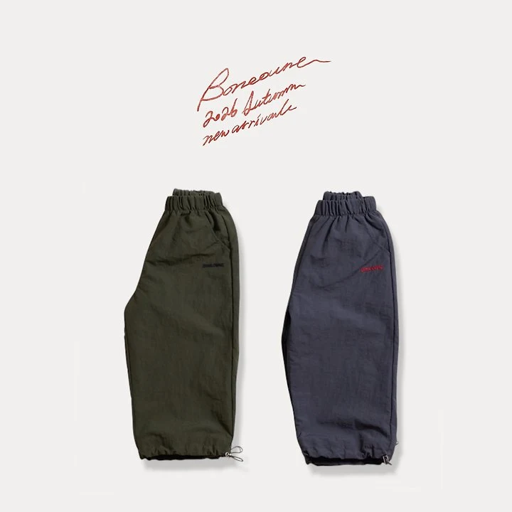 Boneoune - Korean Children Fashion - #minifashionista - String Nylon Pants