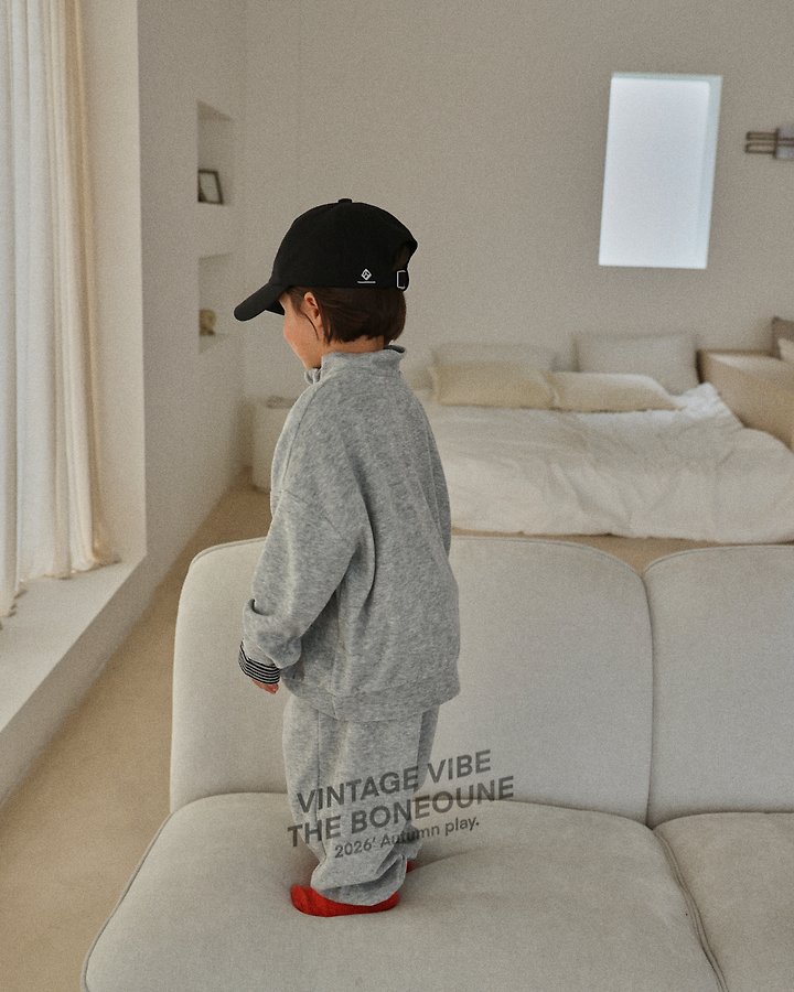 Boneoune - Korean Children Fashion - #minifashionista - Terry Jogger Pants - 12