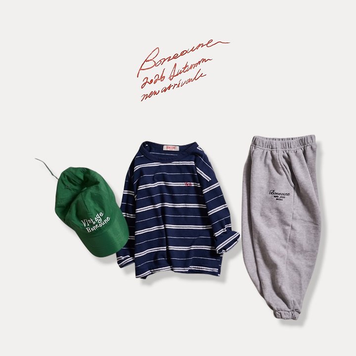 Boneoune - Korean Children Fashion - #minifashionista - Origin Stripe Tee - 9
