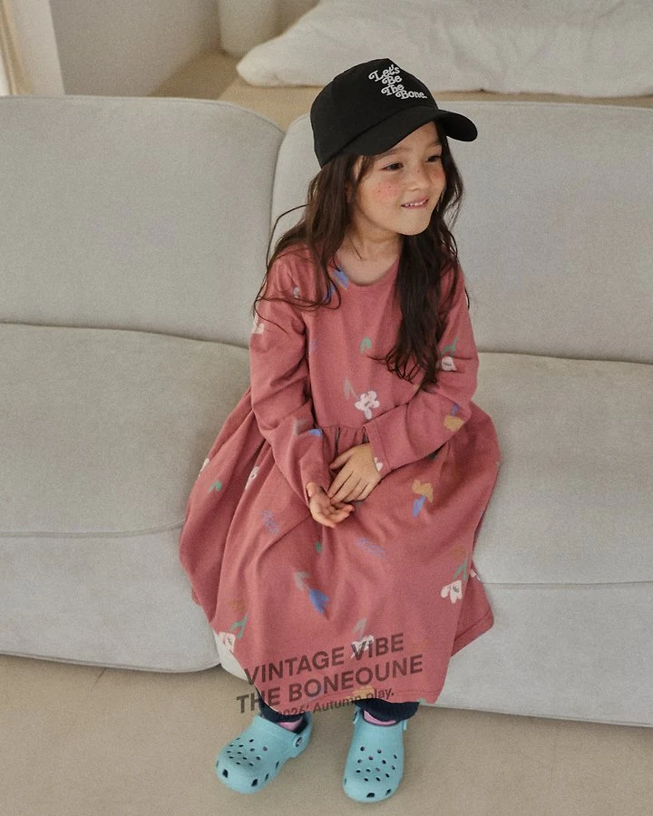 Boneoune - Korean Children Fashion - #minifashionista - Chello Flower One-piece - 8