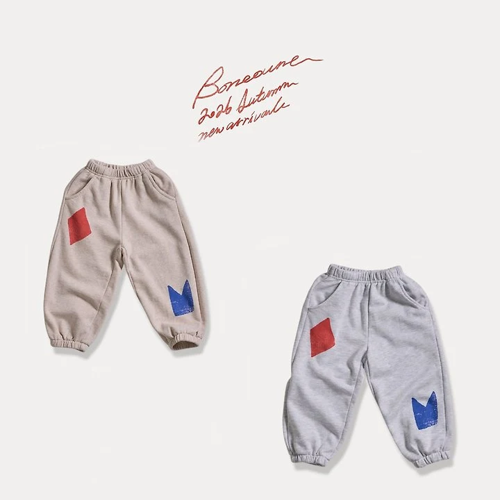 Boneoune - Korean Children Fashion - #prettylittlegirls - Shape Jogger Pants