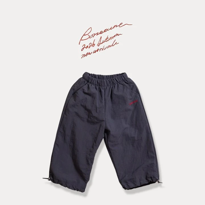 Boneoune - Korean Children Fashion - #stylishchildhood - String Nylon Pants - 5