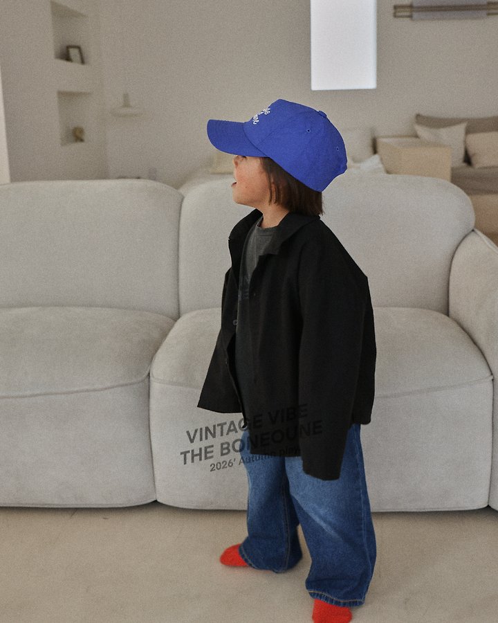 Boneoune - Korean Children Fashion - #todddlerfashion - Autumn Easy Go Denim Pants - 12