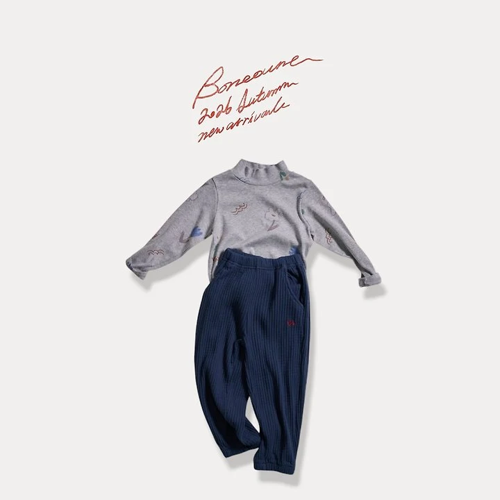 Boneoune - Korean Children Fashion - #todddlerfashion - Chellow Flower Tee - 6