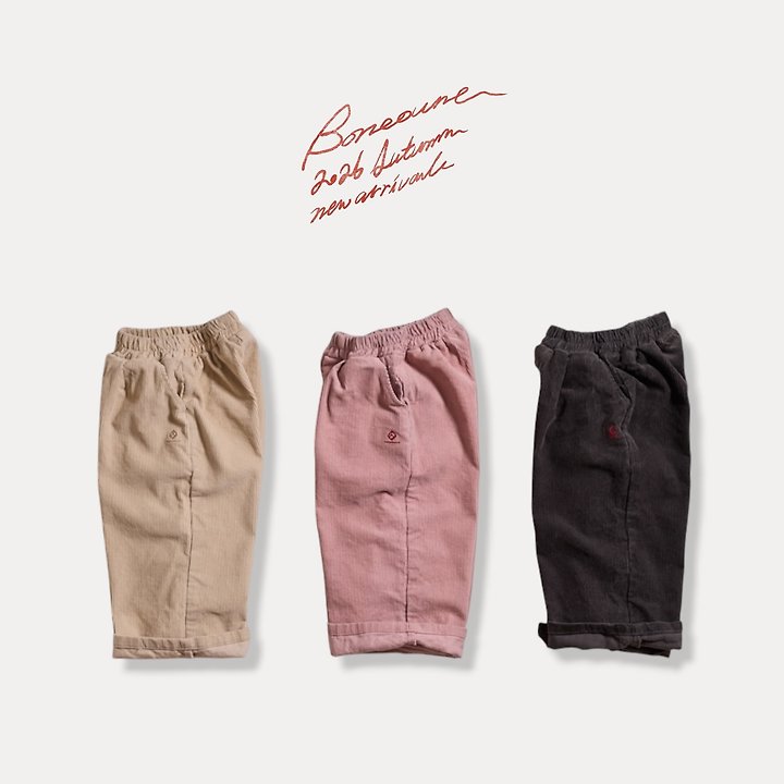 Boneoune - Korean Children Fashion - #todddlerfashion - Friends Corduroy Pants