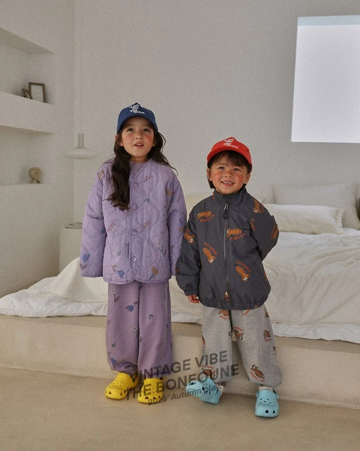 Boneoune - Korean Children Fashion - #toddlerclothing - Tiger Raglan Zip-up Jacket - 7
