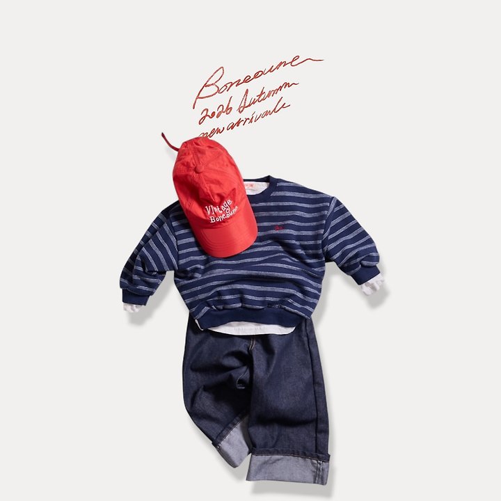 Boneoune - Korean Children Fashion - #toddlerclothing - Wide Roll-up Non Faded Pants - 6