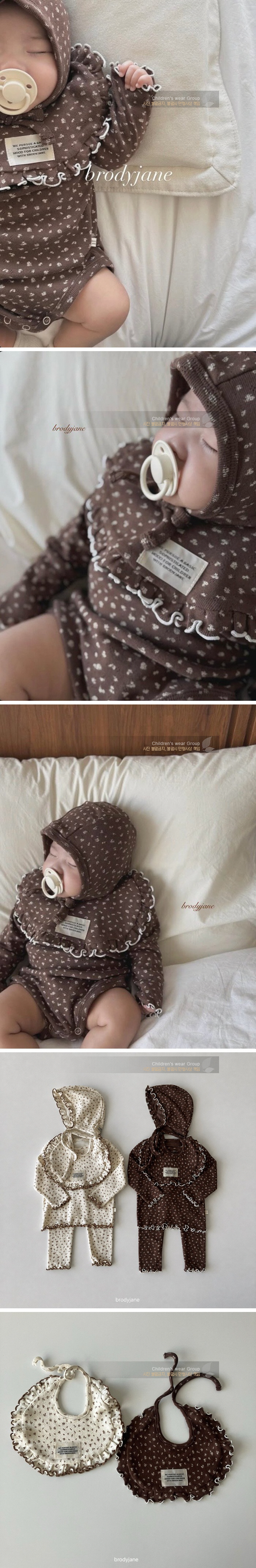 Brody Jane - Korean Baby Fashion - #babygirlfashion - Brownie Bib