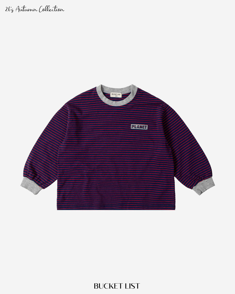 Bucket List - Korean Children Fashion - #Kfashion4kids - Planet Stripe Tee - 2