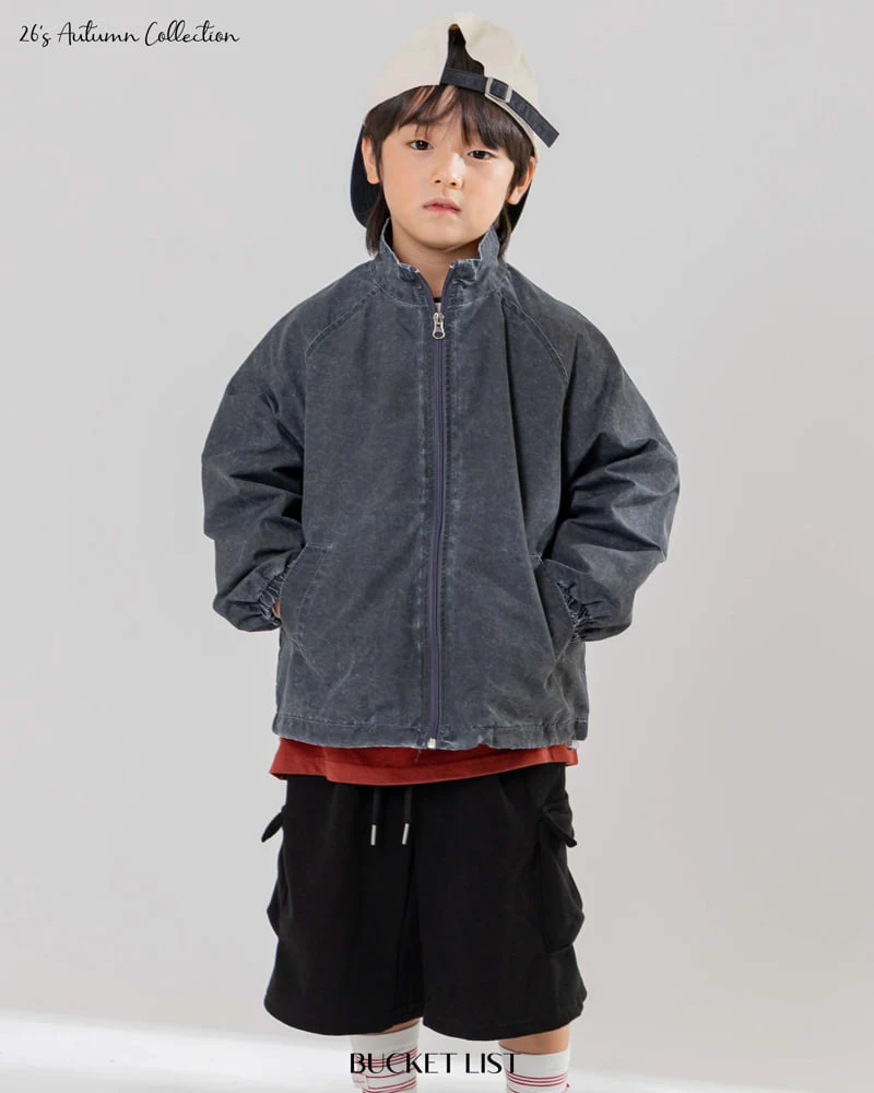 Bucket List - Korean Children Fashion - #Kfashion4kids - Dying Windbreaker - 10