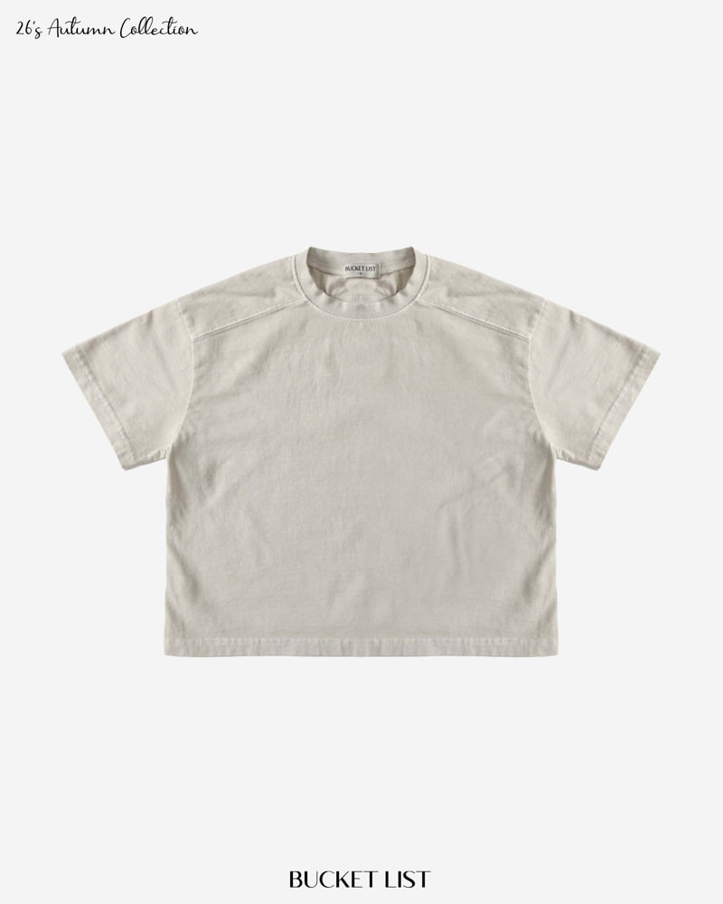Bucket List - Korean Children Fashion - #childofig - Dying Short Sleeved Tee - 3