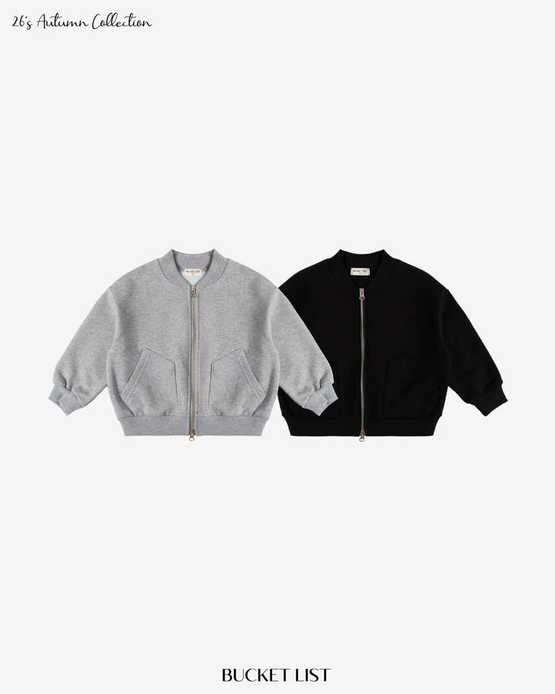 Bucket List - Korean Children Fashion - #childofig - Two Way Sweat Blouson - 5