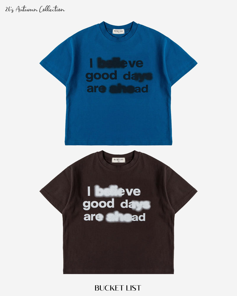 Bucket List - Korean Children Fashion - #childofig - Half Tone Short Sleeved Tee