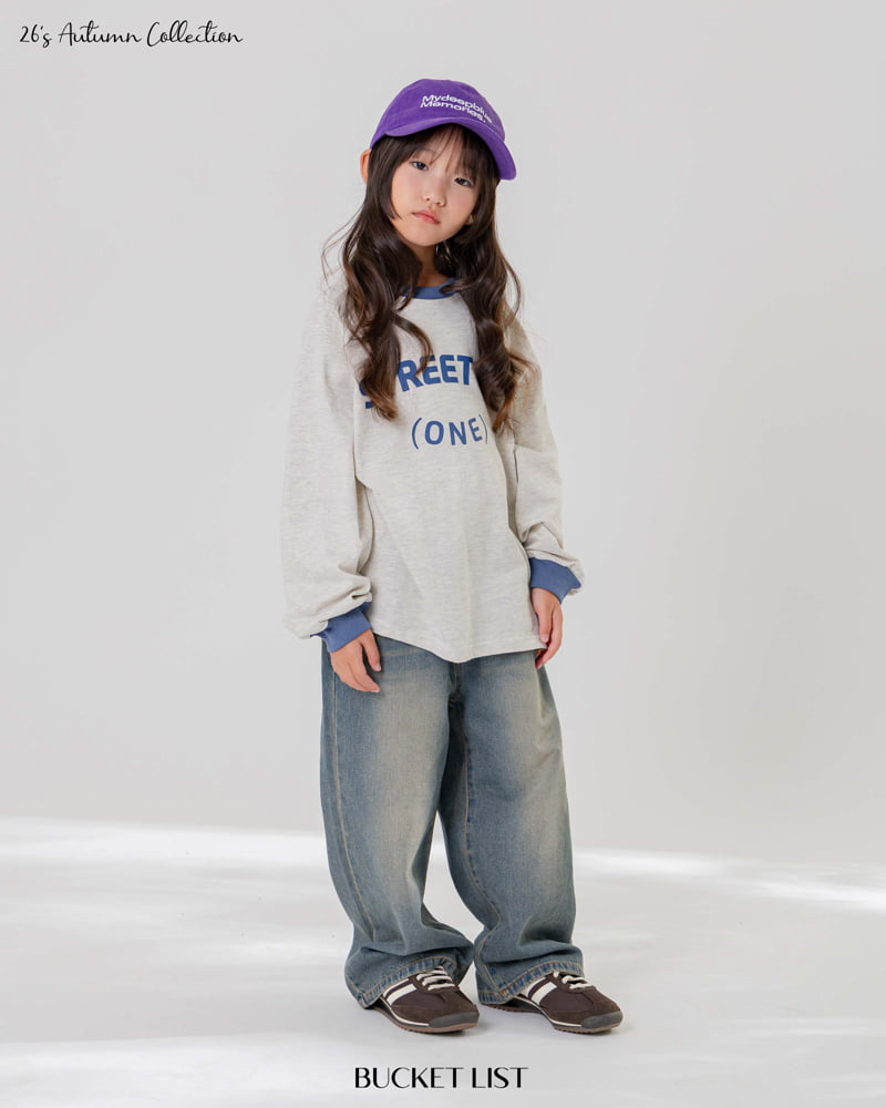 Bucket List - Korean Children Fashion - #childofig - Cat Brushed Denim Pants - 9