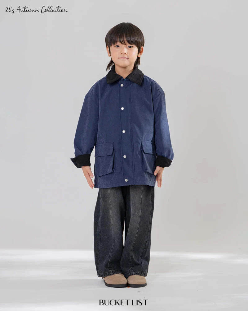 Bucket List - Korean Children Fashion - #childofig - Corduroy Work Jacket - 8