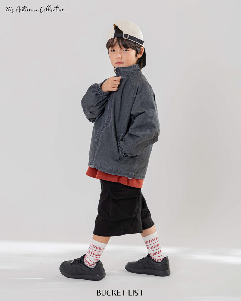 Bucket List - Korean Children Fashion - #childofig - Embo Cargo Bermuda Pants - 7