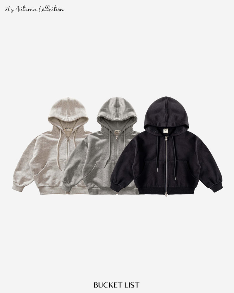 Bucket List - Korean Children Fashion - #childofig - 2 Way Sweat Hood Zip-up - 6