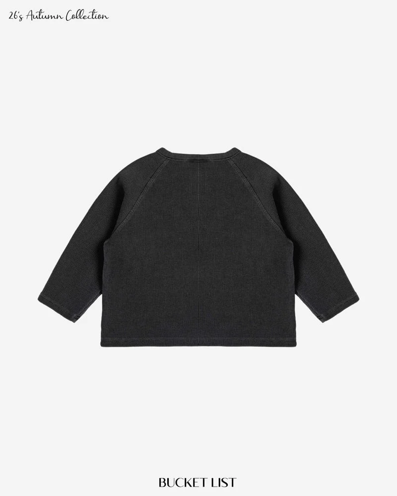 Bucket List - Korean Children Fashion - #childofig - Dying Waffle Raglan Tee - 5