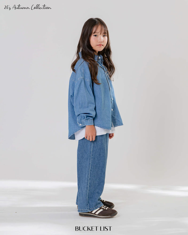 Bucket List - Korean Children Fashion - #childrensboutique - Basic Denim Shirt - 9