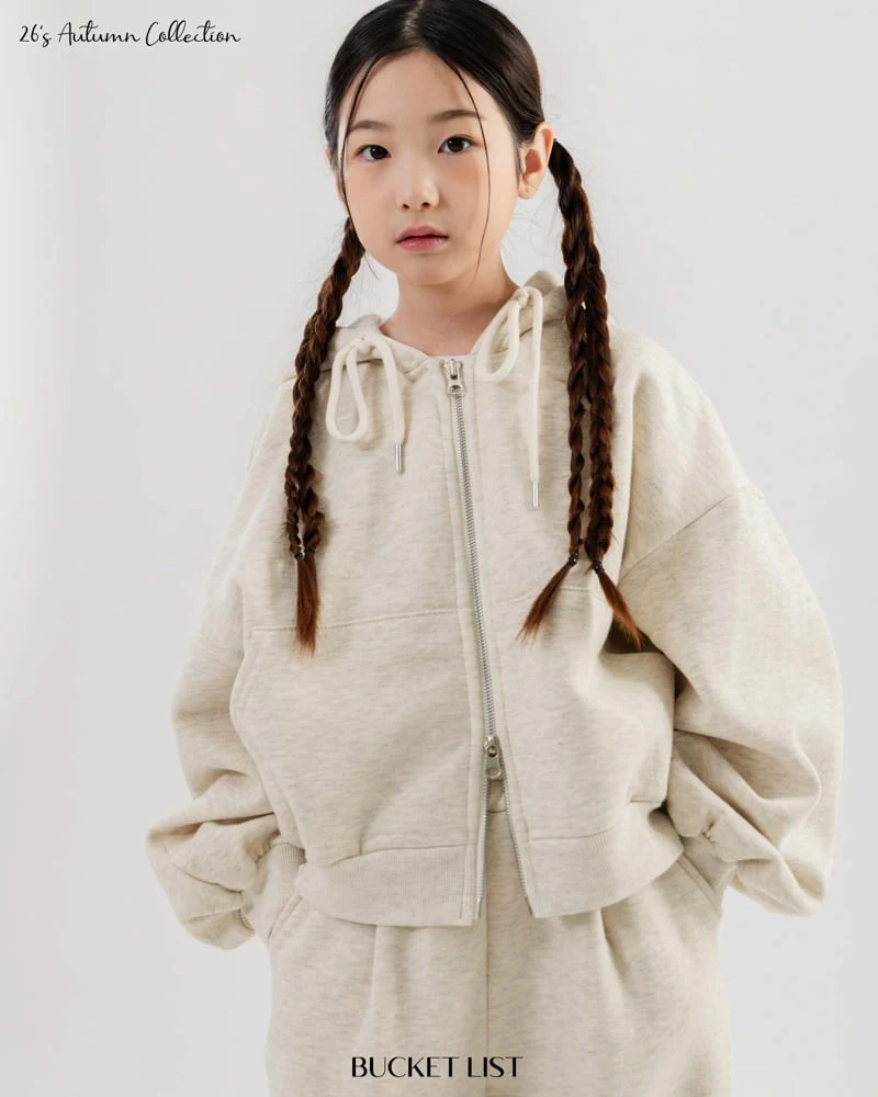 Bucket List - Korean Children Fashion - #childrensboutique - Two Way Crop Hood Zip-up - 12