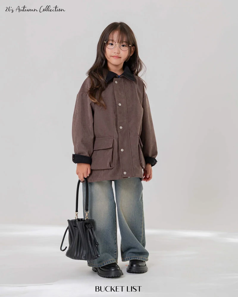 Bucket List - Korean Children Fashion - #childrensboutique - Corduroy Work Jacket - 9