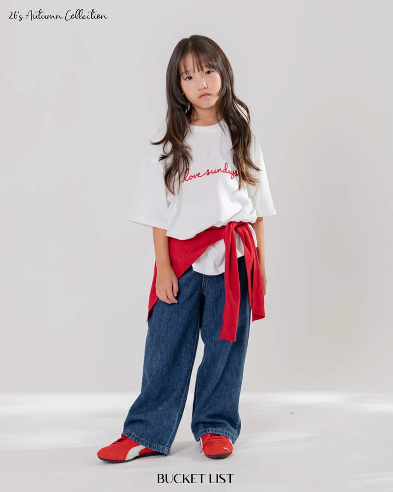 Bucket List - Korean Children Fashion - #childrensboutique - Solid Denim Pants - 11