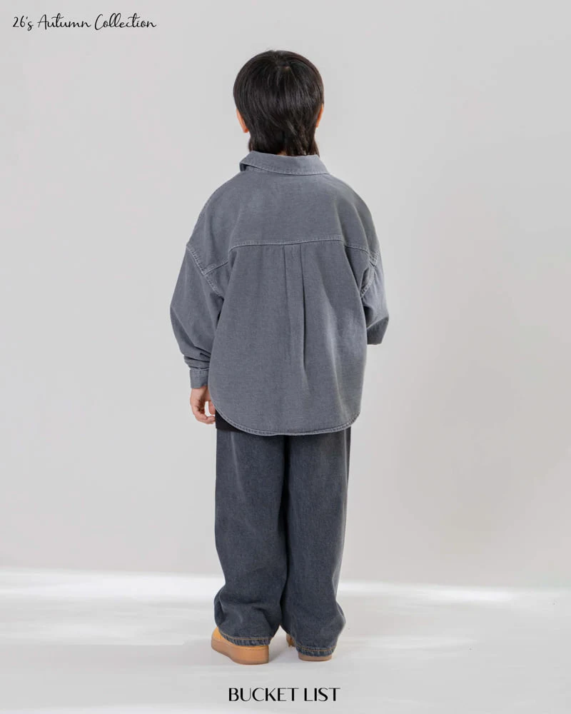 Bucket List - Korean Children Fashion - #designkidswear - Basic Denim Shirt - 10