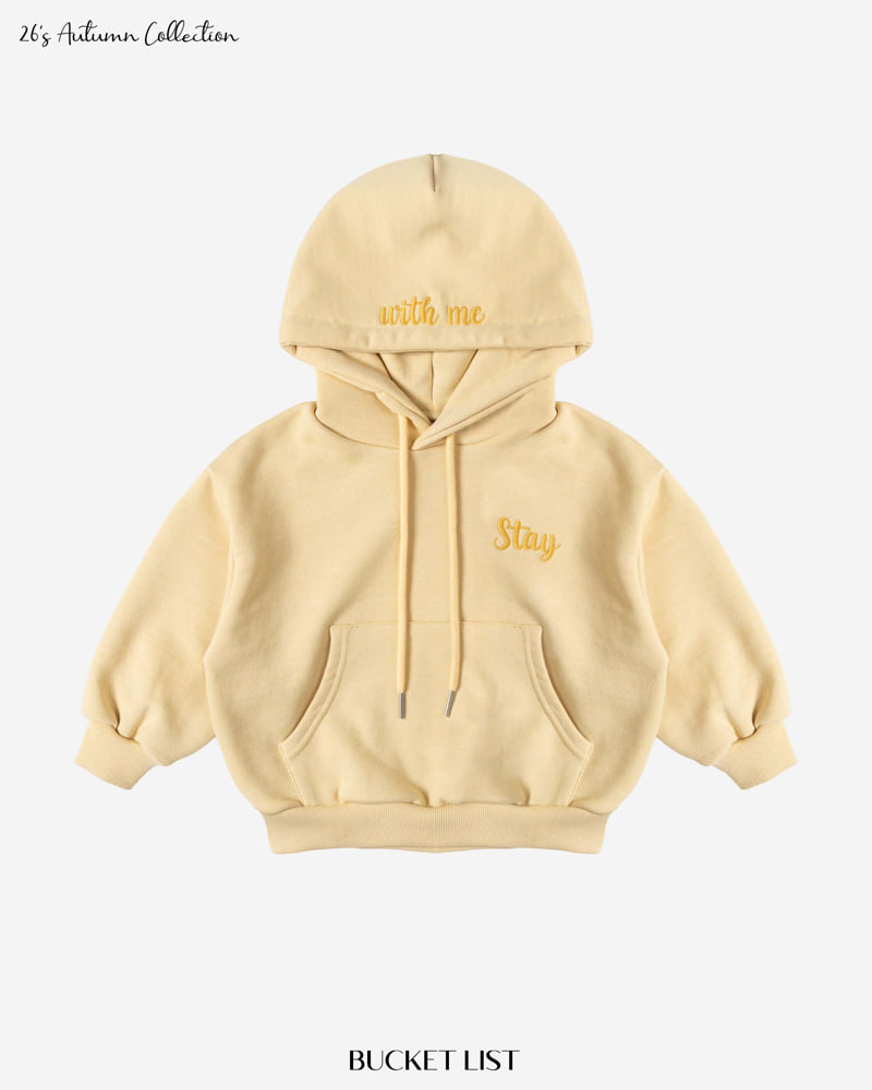 Bucket List - Korean Children Fashion - #designkidswear - Stay Embroidery Hoodie - 2