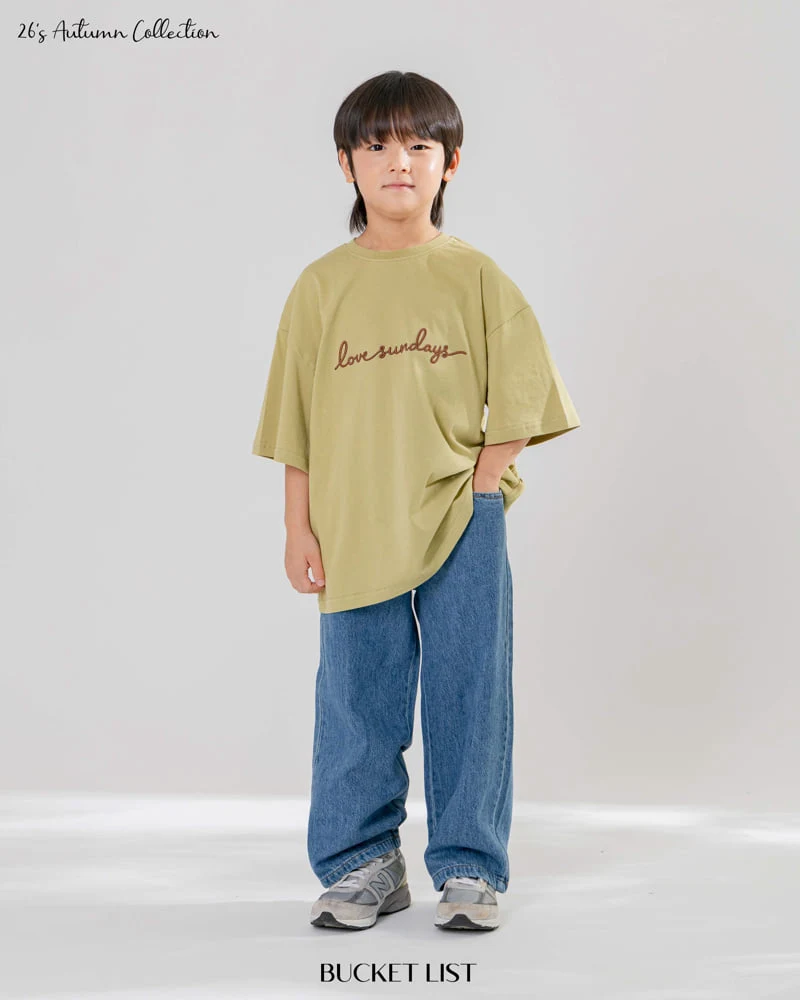 Bucket List - Korean Children Fashion - #designkidswear - Solid Denim Pants - 12
