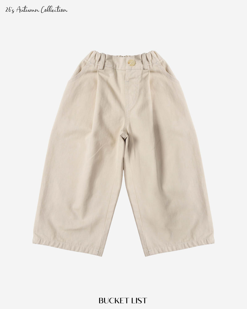 Bucket List - Korean Children Fashion - #discoveringself - Onetuck Cotton Pants - 2