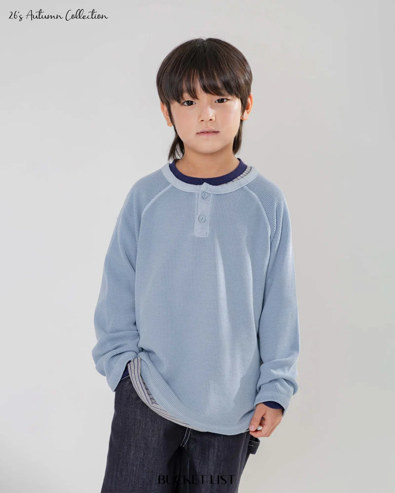 Bucket List - Korean Children Fashion - #discoveringself - Dying Waffle Raglan Tee - 8
