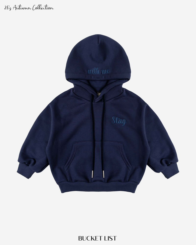 Bucket List - Korean Children Fashion - #discoveringself - Stay Embroidery Hoodie - 3