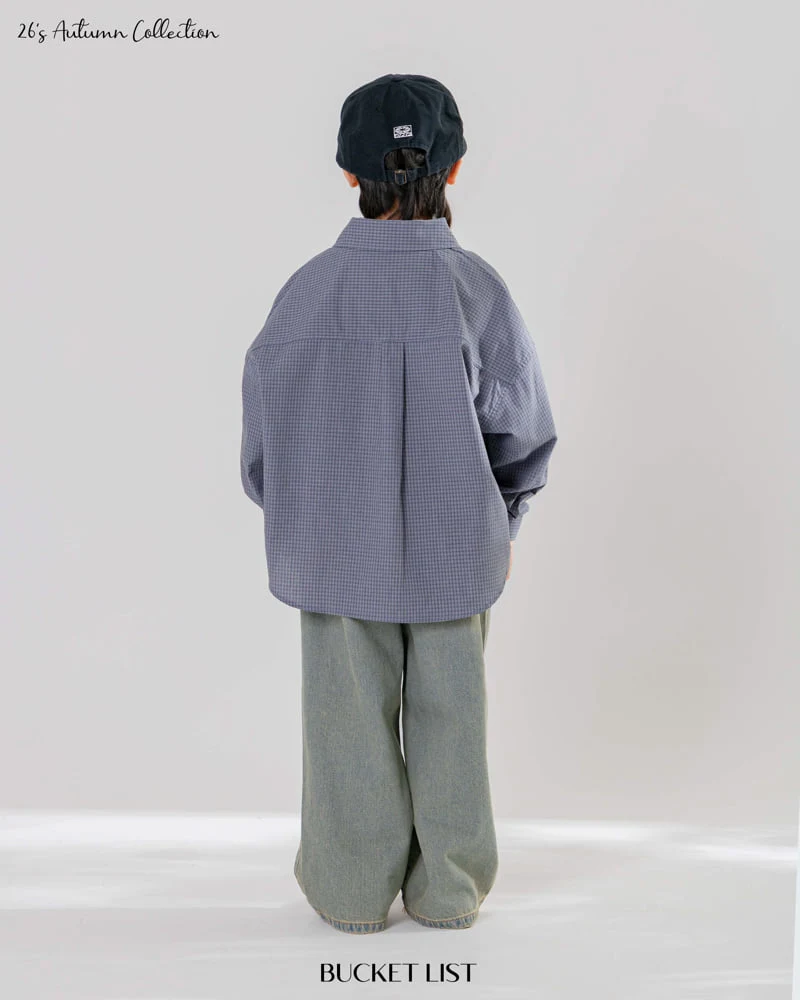 Bucket List - Korean Children Fashion - #discoveringself - Smock Small Check Shirt - 11