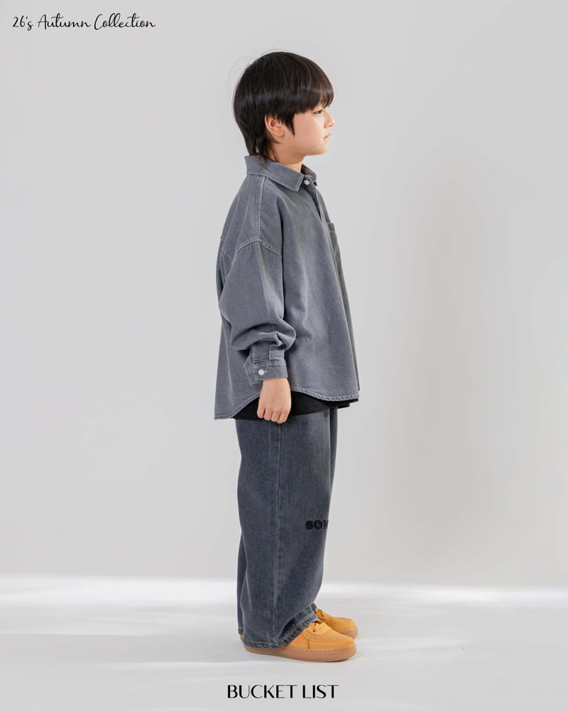 Bucket List - Korean Children Fashion - #fashionkids - Someday Embroidery Denim Pants - 8