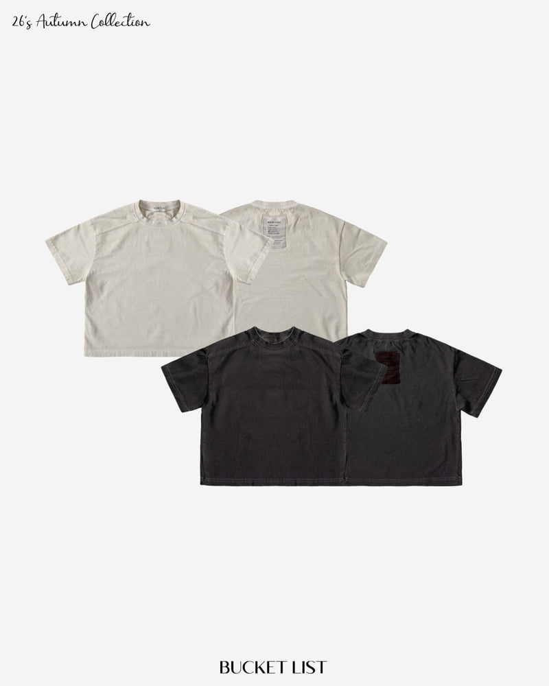 Bucket List - Korean Children Fashion - #fashionkids - Dying Short Sleeved Tee - 7