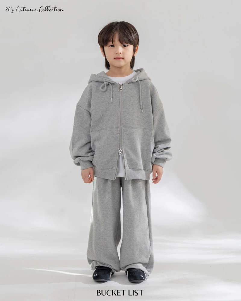 Bucket List - Korean Children Fashion - #fashionkids - 2 Way Sweat Hood Zip-up - 10