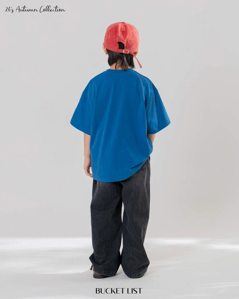 Bucket List - Korean Children Fashion - #kidsshorts - Straight Denim Pants - 11