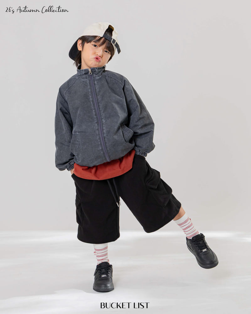 Bucket List - Korean Children Fashion - #kidsshorts - Embo Cargo Bermuda Pants - 12