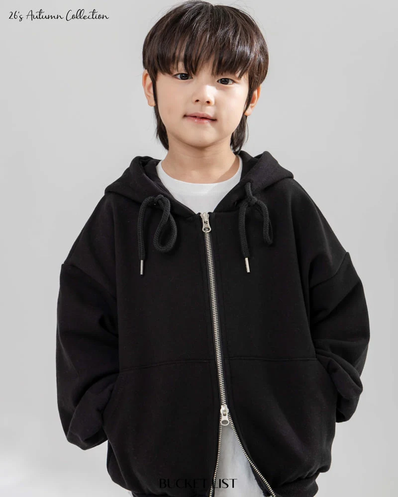 Bucket List - Korean Children Fashion - #kidsshorts - 2 Way Sweat Hood Zip-up - 11
