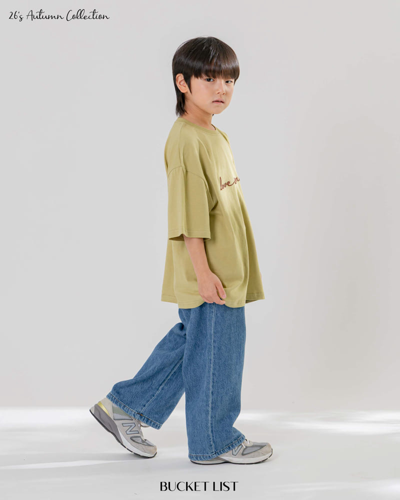 Bucket List - Korean Children Fashion - #kidsshorts - Love Sunday Short Sleeved Tee - 8