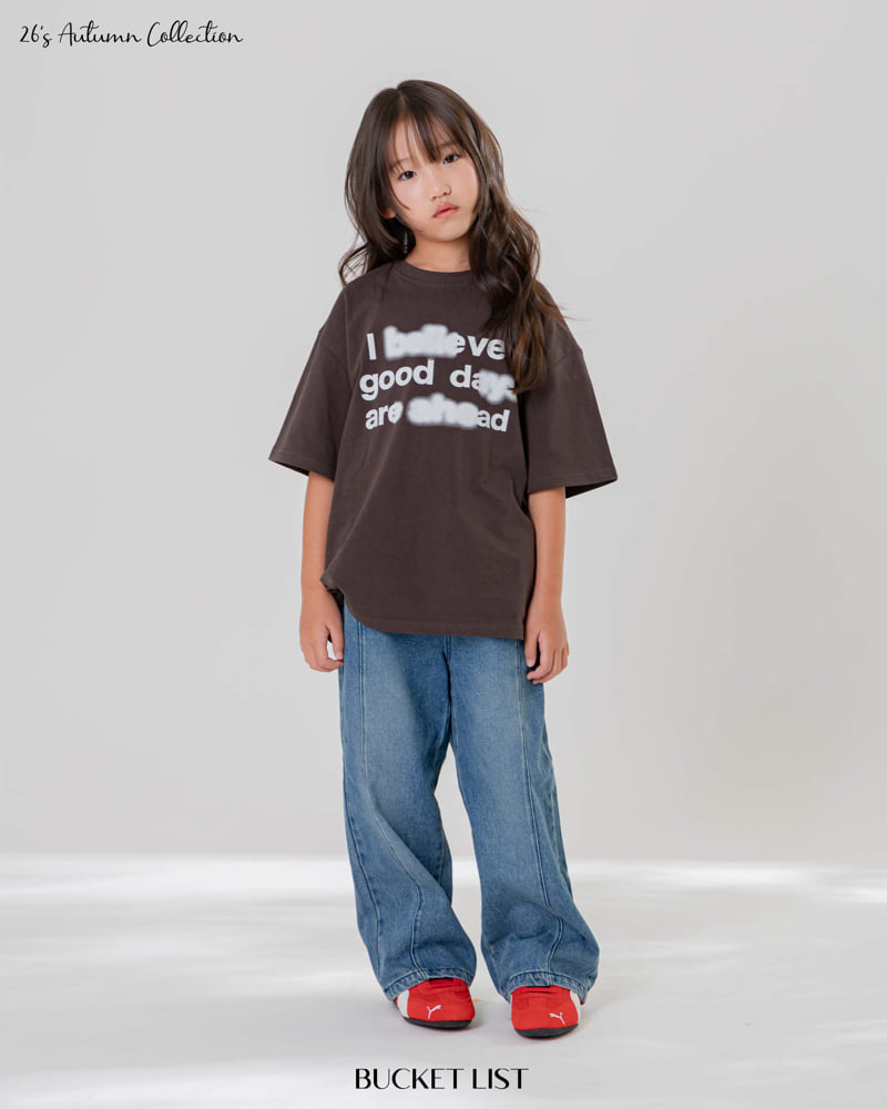 Bucket List - Korean Children Fashion - #kidsstore - Half Tone Short Sleeved Tee - 7