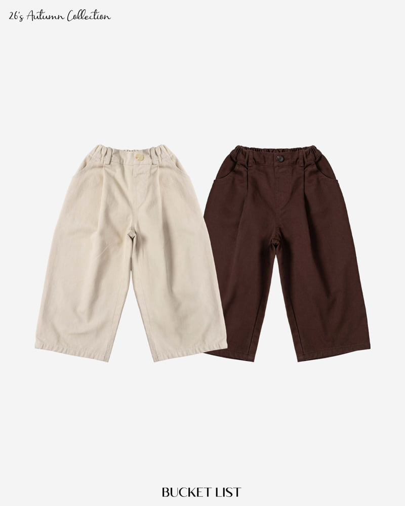 Bucket List - Korean Children Fashion - #kidsstore - Onetuck Cotton Pants - 5