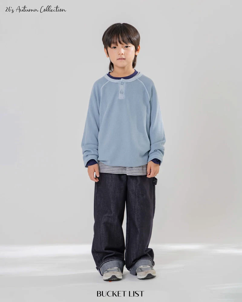 Bucket List - Korean Children Fashion - #kidsstore - Dying Waffle Raglan Tee - 11