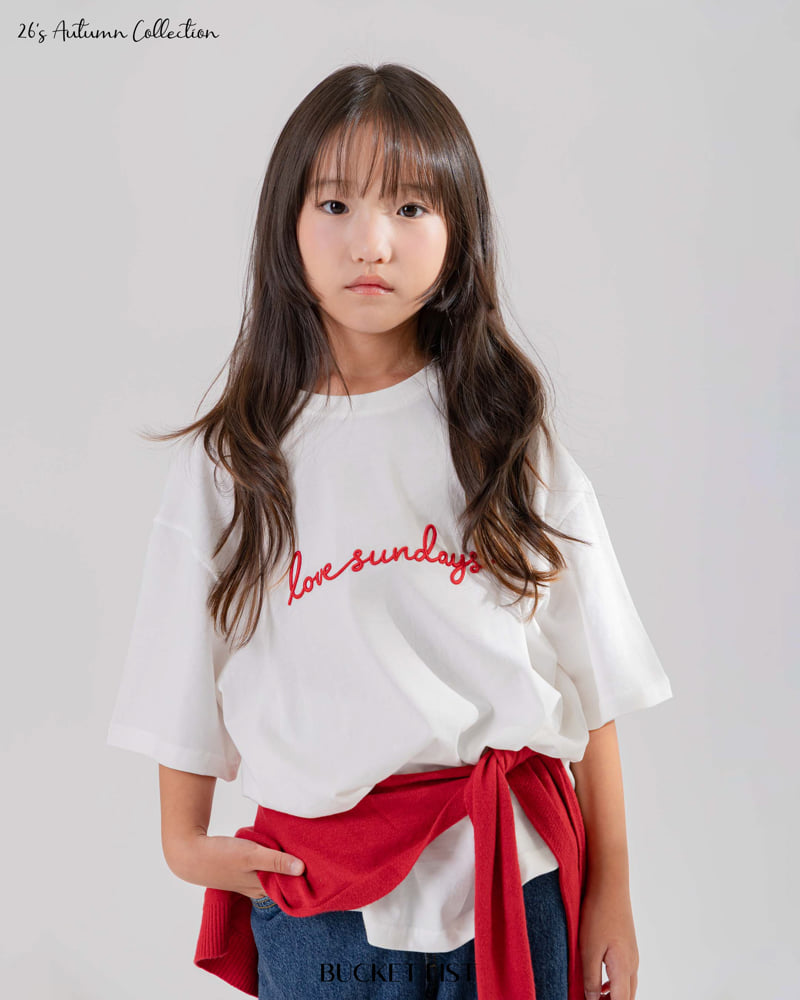 Bucket List - Korean Children Fashion - #kidsstore - Love Sunday Short Sleeved Tee - 9
