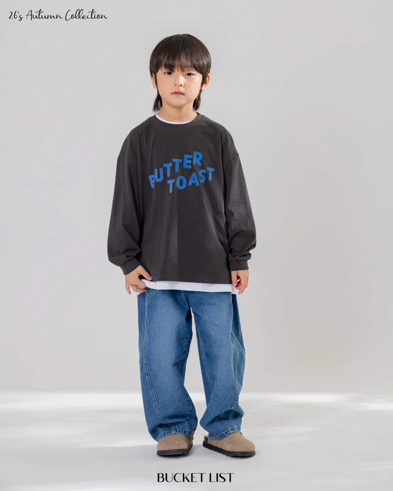 Bucket List - Korean Children Fashion - #kidsstore - Pure Curved Denim Pants - 7