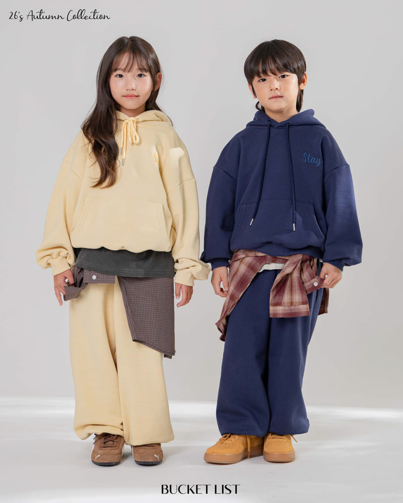 Bucket List - Korean Children Fashion - #kidsstore - Stay Embroidery Hoodie - 6