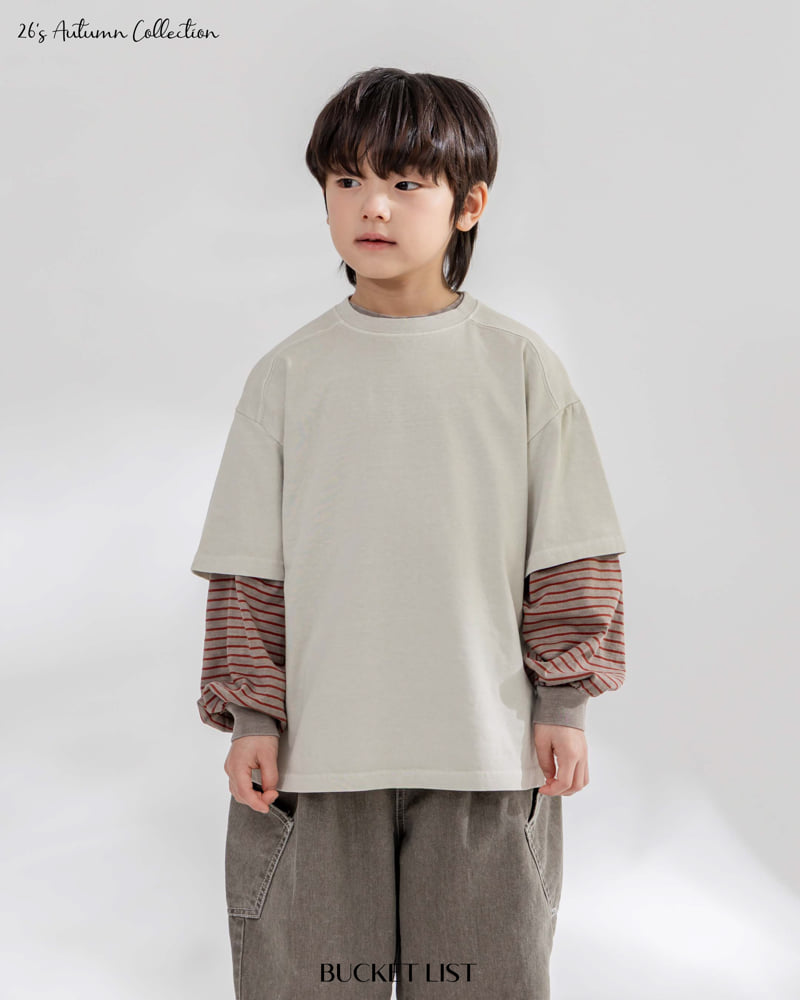 Bucket List - Korean Children Fashion - #kidzfashiontrend - Dying Short Sleeved Tee - 10