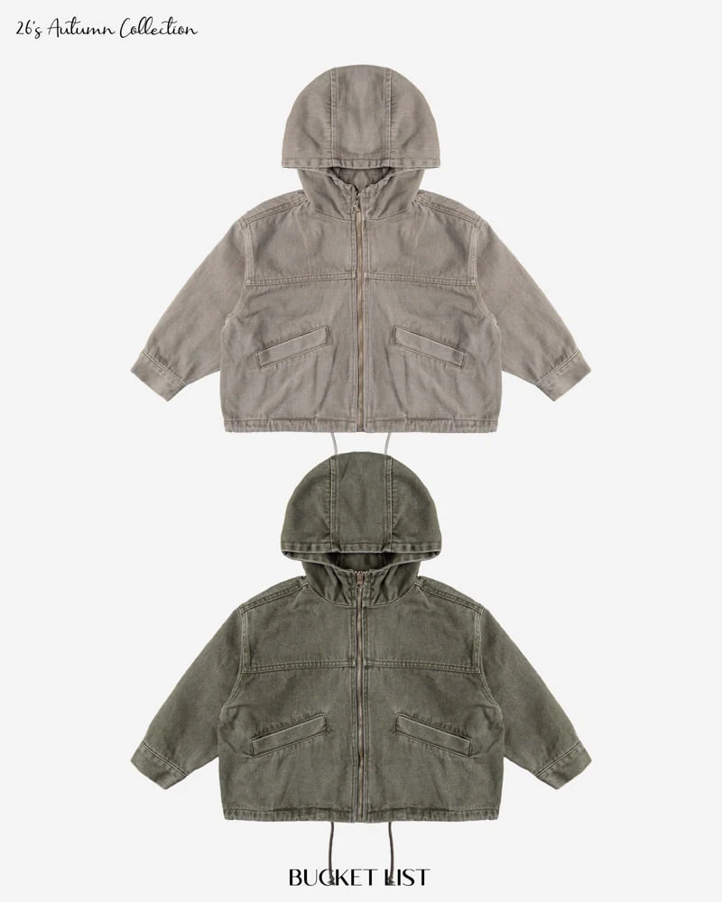 Bucket List - Korean Children Fashion - #kidzfashiontrend - Catch On Hood Jumper