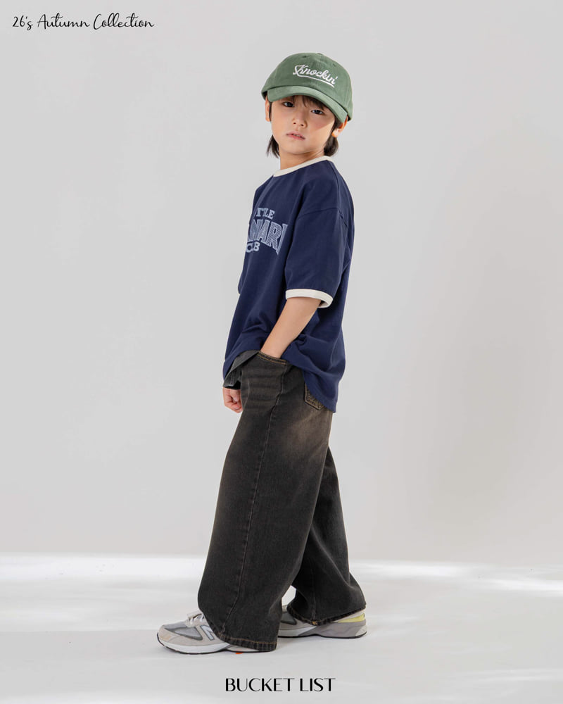 Bucket List - Korean Children Fashion - #kidzfashiontrend - Teen Wide Denim Pants - 7